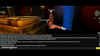 Shower Temptation – Busty Anime Babe Pleasures Him Deeply in Steamy Scene