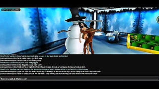 Rose X-Mas - Busty 3D Hentai Vixen Tempts You in Naughty Holiday Fantasy