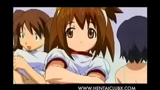 Anime Babes Tease a Hungry Beast in Steamy Locker Room Shenanigans