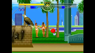 Queen Warrior Faces Fierce Mugen Duel with Seductive Combat Flair