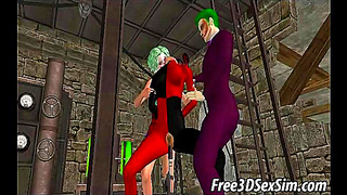 Harley Quinn Pleasures Herself in Hot 3D Animated Solo Delight