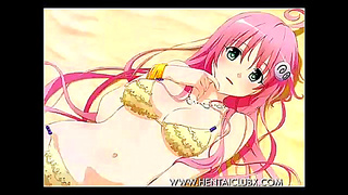 Cute Anime Beauty Tempts with Steamy Fanservice Alluring Charm