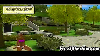 Ebony Foxy Vixen Takes On Crowd in Steamy Park Encounter – HD Hentai
