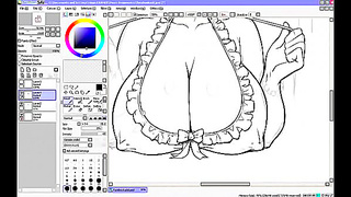 Curvy Teen Tattoo Fantasy Unfolds in Hot Animated Art Encounter