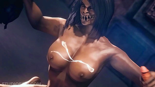 Mileena Pleasures Demons with Sensual Blowjob Wild Ride Fun