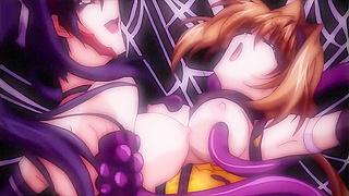 Harukos Tentacle Lust Dominates Bound Ninja in Steamy Encounter