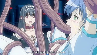 Maid Seduced by Demon Tentacles in Steamy Hentai Fantasy Scene
