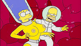Marge Homers Steamy Underwater Encounter in The Simpsonverse