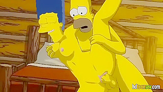 Homer Marges Steamy Cartoon Encounter in Simpson Family Fever