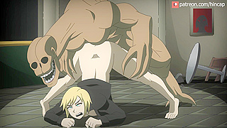 Futa Beast Dominates Stranger with Massive Purple Cock in Parasite Eve Horror Erotic