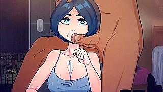 Short-Haired Beauty Pleasured When Time Freezes – Face Fucks Begin