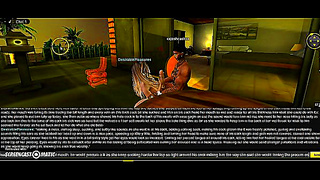 Dual Pleasure on the Beach – Busty Babe Takes Double Oral Action in 3D Hentai