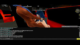Ms. Darkness Receives Steamy 3D Blowjob from Horny Hero in Fantasy RPG