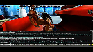 Kiaras Naughty Christmas Surprise: Sensual Blowjob in 3D Anime Fantasy