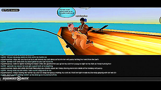 Seductive Gamers Take You on a Wild 3D Hentai Voyage Aboard Top Boat