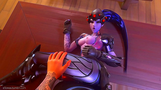 Widowmaker Tempts Soldier into Steamy Overwatch Hentai Encounter