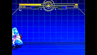 Seductive Hentai Warrior Pleasures Opponent with Fiery Blowjob After Battle