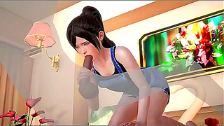 Long-Haired Beauty Tempts Lover in Steamy 3D Hentai Fantasy Encounter