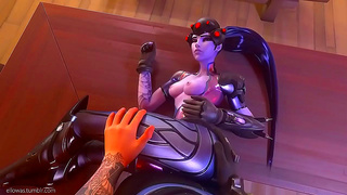 Widowmaker Takes It Rough Doggystyle in Steamy Overwatch Animation