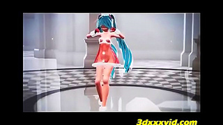 Blue-Haired Beauty Sparks Valentines Heat in Sultry Anime Encounter