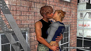 Anime Beauty Takes Wild Outdoor Ride in Steamy 3D Fuck Fest