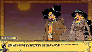 Jasmine Aladdins Steamy Tryst Unfolds in Forbidden Anime Fantasy
