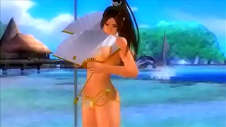 Mai Shiranuis Steamy Shower Fantasy in or Alive Xtreme 3 Horny Edition