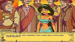 Princess Jasmine Dominates Slave Training in Steamy Harem Genie Encounter