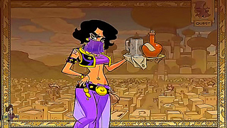 Anime Princess Seduced by Genie in Forbidden Training for Jafars Desire