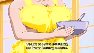 Voluptuous Anime Teacher Pleasures Student with Hot Blowjob and Loads Swallow