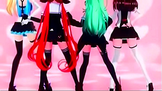 Teen MMD Babe Takes It Rough in Steamy Horny Hentai Encounter