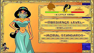 Princess Jasmine Unleashes Forbidden Desire with Muscular Genie – Steamy Encounter