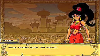 Princess Jasmine Takes It Hard in Wild Hentai Encounter – Moaning Through Rough Sex