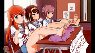 Seductive Anime Babe Tempts with Steamy Foot Fetish Masturbation Game