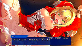 Nero Enchanted by Busty Goddess in Steamy FGO Mahjong Seduction Scene