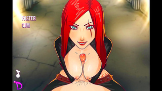 Katarina Pleasures Her Lover with Fiery Blowbang in Steamy Anime Encounter