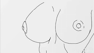 Voluptuous Anime Beauty Tempts Lover with Busty Charm in Steamy Encounter