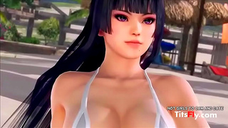 Anime Babe Rides Waves Takes It Deep on Sunny Beach Fuck Fest