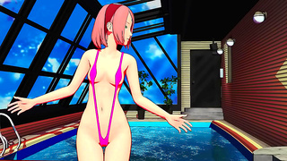 Sakura Tempts Sasuke With Sensual Dance in Steamy Naruto Fantasy