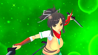 Voluptuous Senran Kagura Warriors Strip Down for Steamy Hentai Action