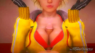 Cindy Aurums Busty Milf Tits Devour Huge Cock – Steamy Hentai Action