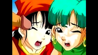 Pan and Bulma Pleasure Goku in Wild Dragon Ball Z Encounter