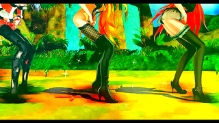 Anime Babes Heat Up Forest Nights with Sensual Dancing Wild Encounters