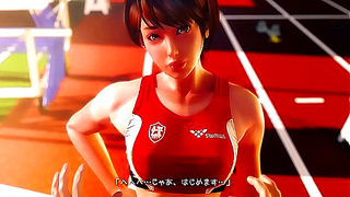 Rena Senpais Hot POV Workout Turns Steamy with Sensual Baton Play
