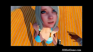 Sultry 3D Anime Beauty Takes Cock Deep Before Riding to Ecstasy