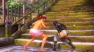 Motoko Kasumi Clash in Hot Hentai Duel Packed with Steamy HD Passion