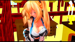 Mirai Akaris Alluring Transformation in Steamy MMD Fantasy Encounter