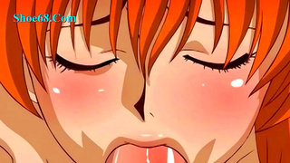 Nami from One Piece Seduces Two Young Men in Steamy Hentai Encounter