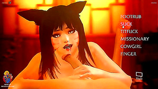 Ahri Tempts Fate with Sultry Moves in League of Legends Hentai Fantasy