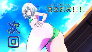 Curvy Keijo Goddess Flaunts Busty Charms in Steamy Anime Fan Service Montage